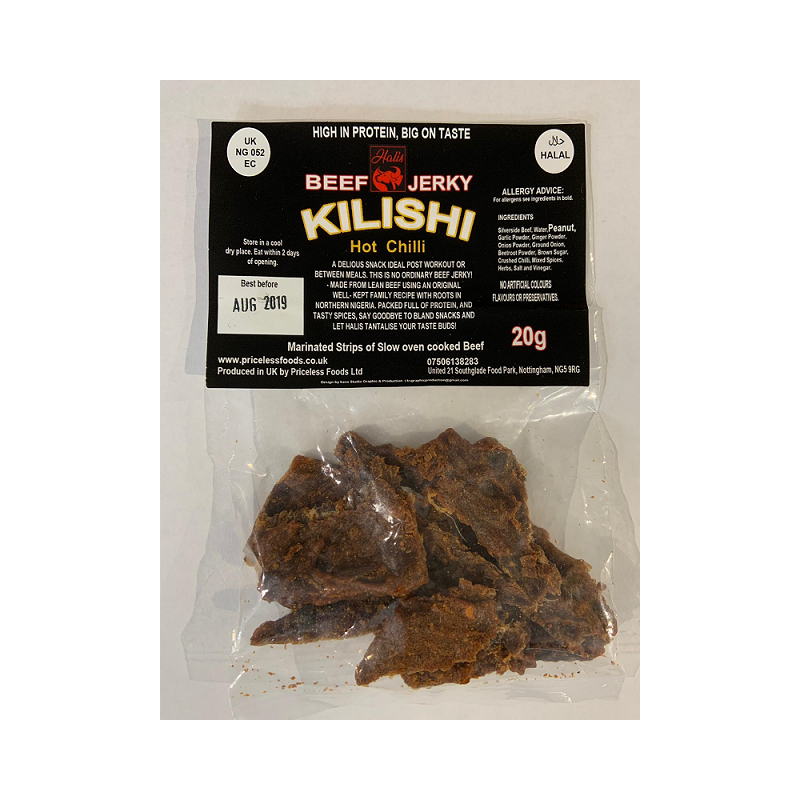 Spicee Upp Kilishi Hot Chilli Meat 20g