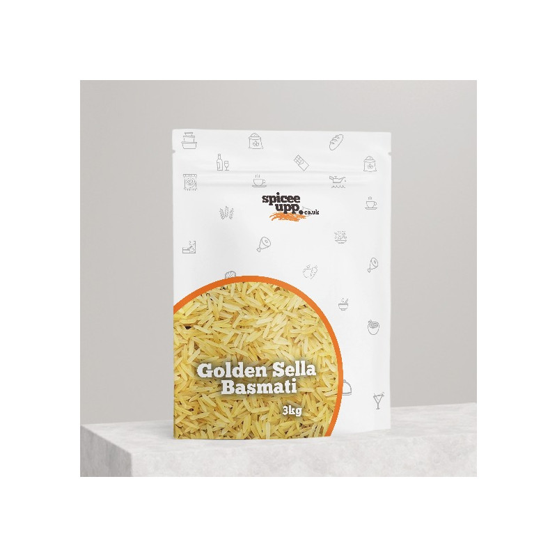Spicee Upp Golden Sella Basmati Rice 3kg
