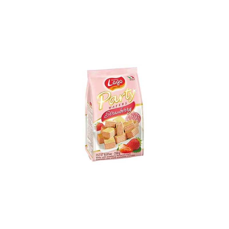 Lago wafers strawberry 250g