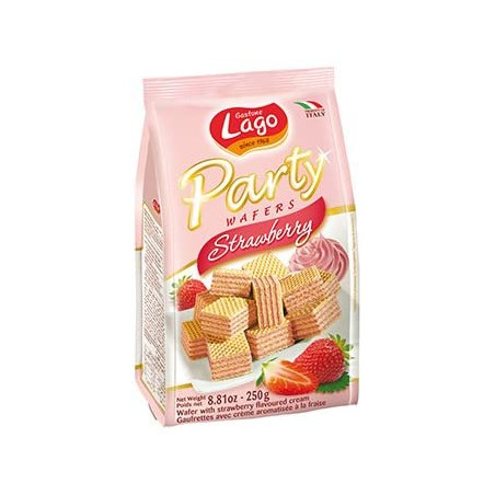 Lago wafers strawberry 250g