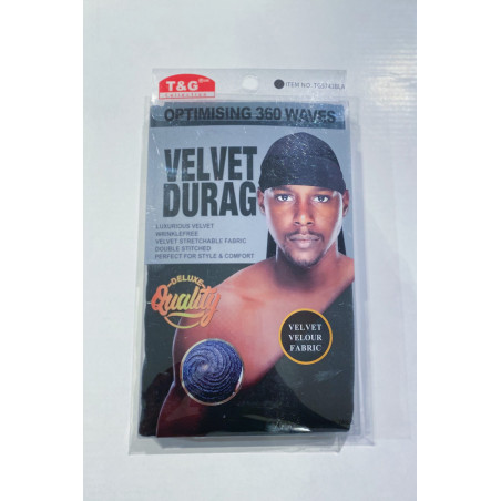 T&G  Velvet Durag Royal Blue