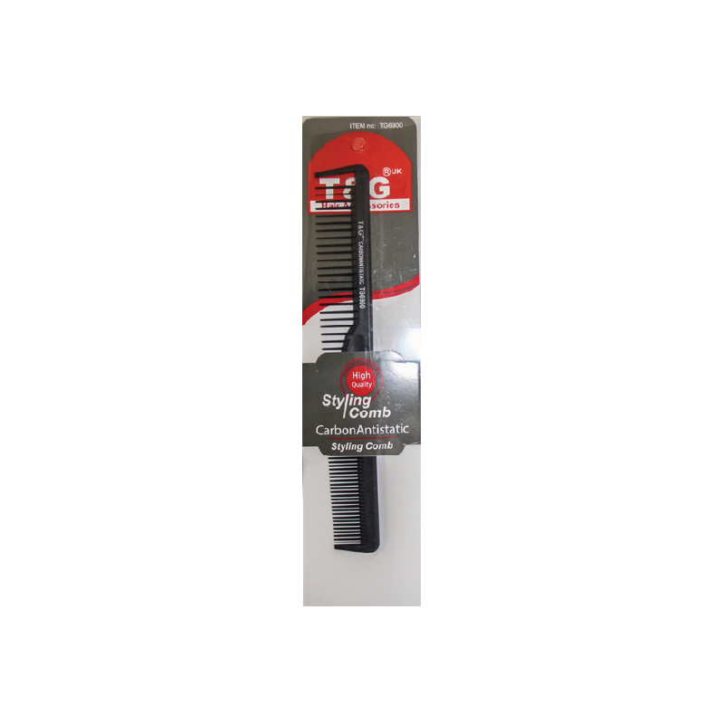 T&G styling comb carbon antistatic
