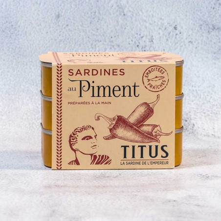 Hot Titus Sardines - (Pack of 3) 375g