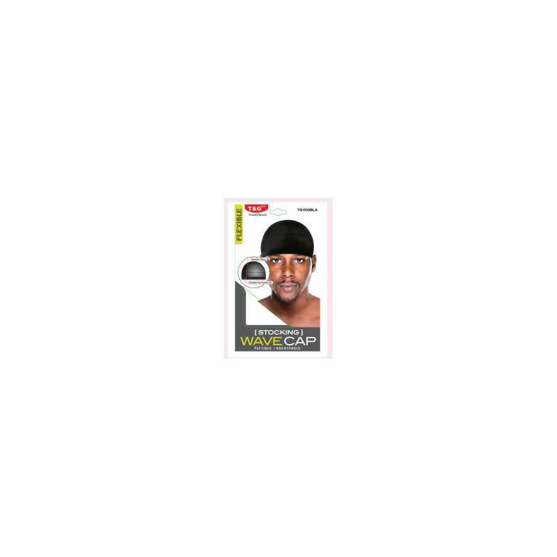T&G Stocking Wave Cap Black