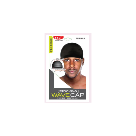 T&G Stocking Wave Cap Black