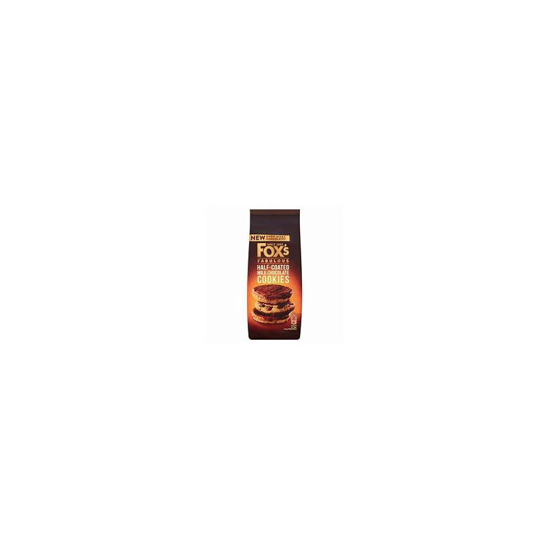 Fox Half Coated Milk Chocolate Cookies 175g