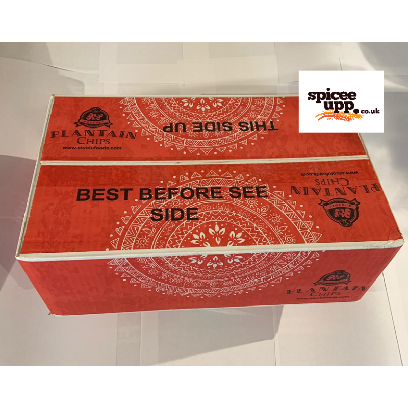 Olu Olu Yellow Chilli Plantain Chips Box